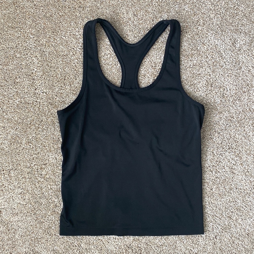 Black Racerback Athletic Tank